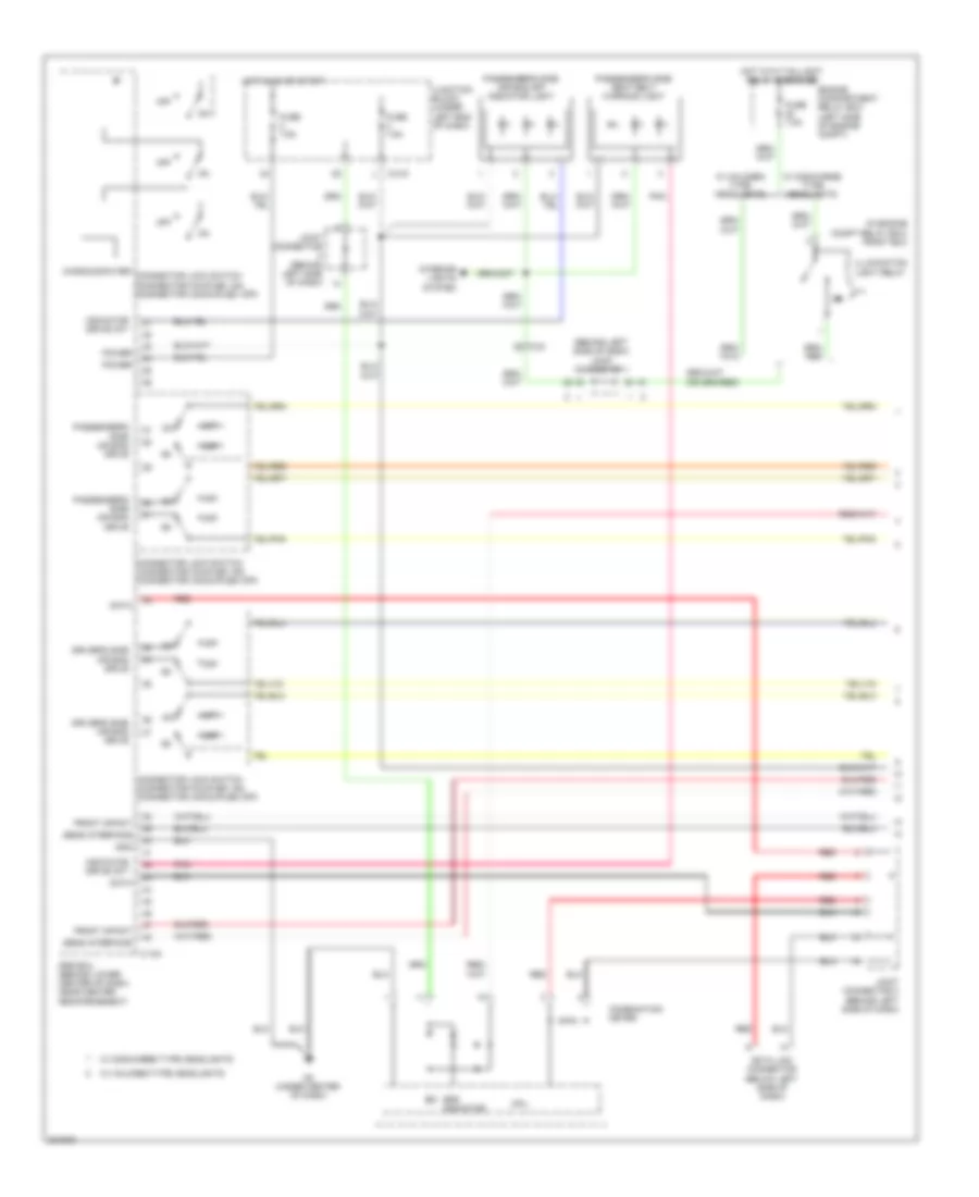 Supplemental Restraints Wiring Diagram 1 of 3 for Mitsubishi Eclipse Spyder GS 2010