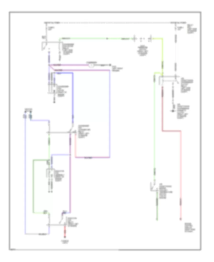 Cooling Fan Wiring Diagram for Mitsubishi Montero LS 1990