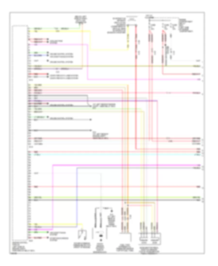 2.4L, Engine Performance Wiring Diagram, MT (1 of 4) for Mitsubishi Eclipse Spyder GT 2010
