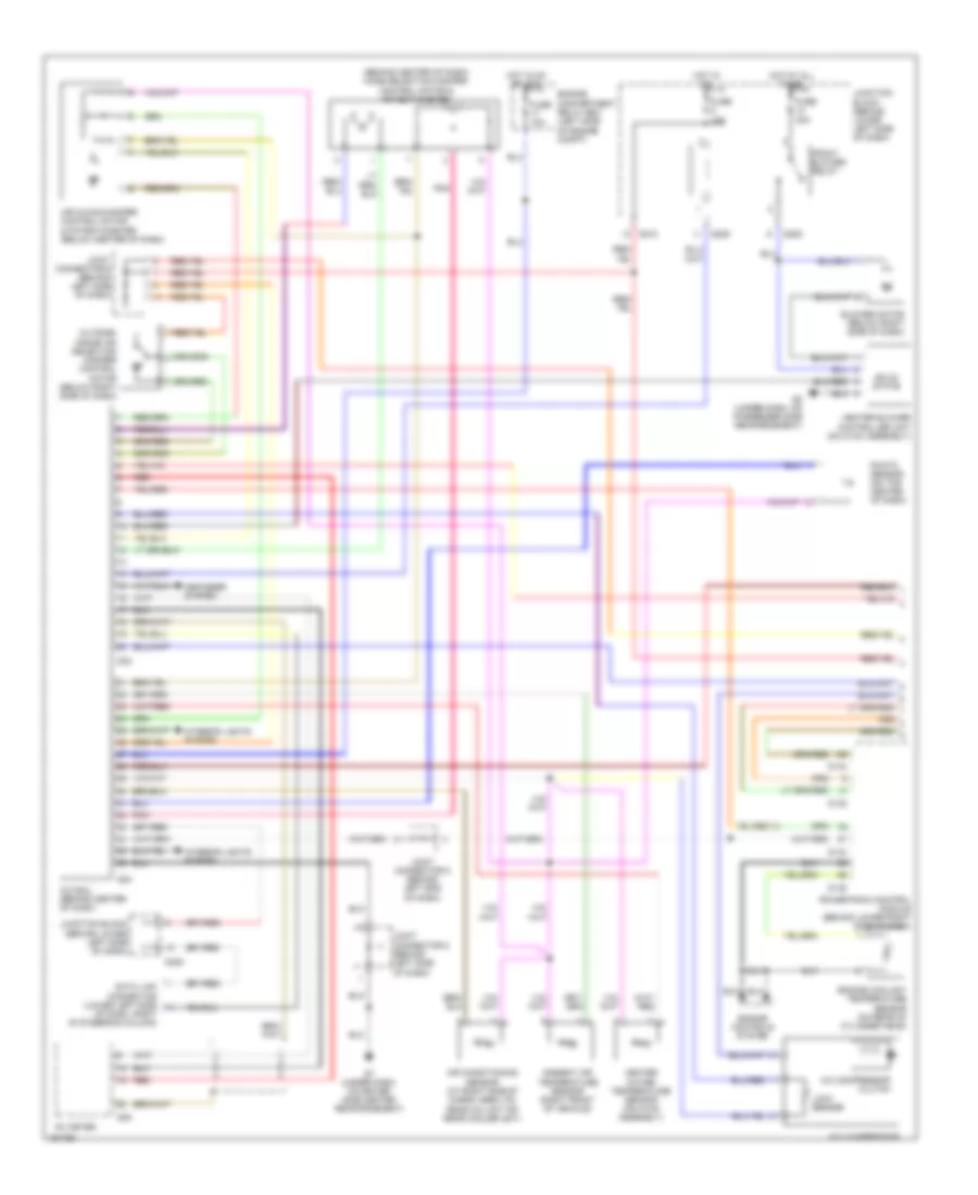 Automatic A C Wiring Diagram with Rear A C 1 of 2 for Mitsubishi Montero Limited 2004