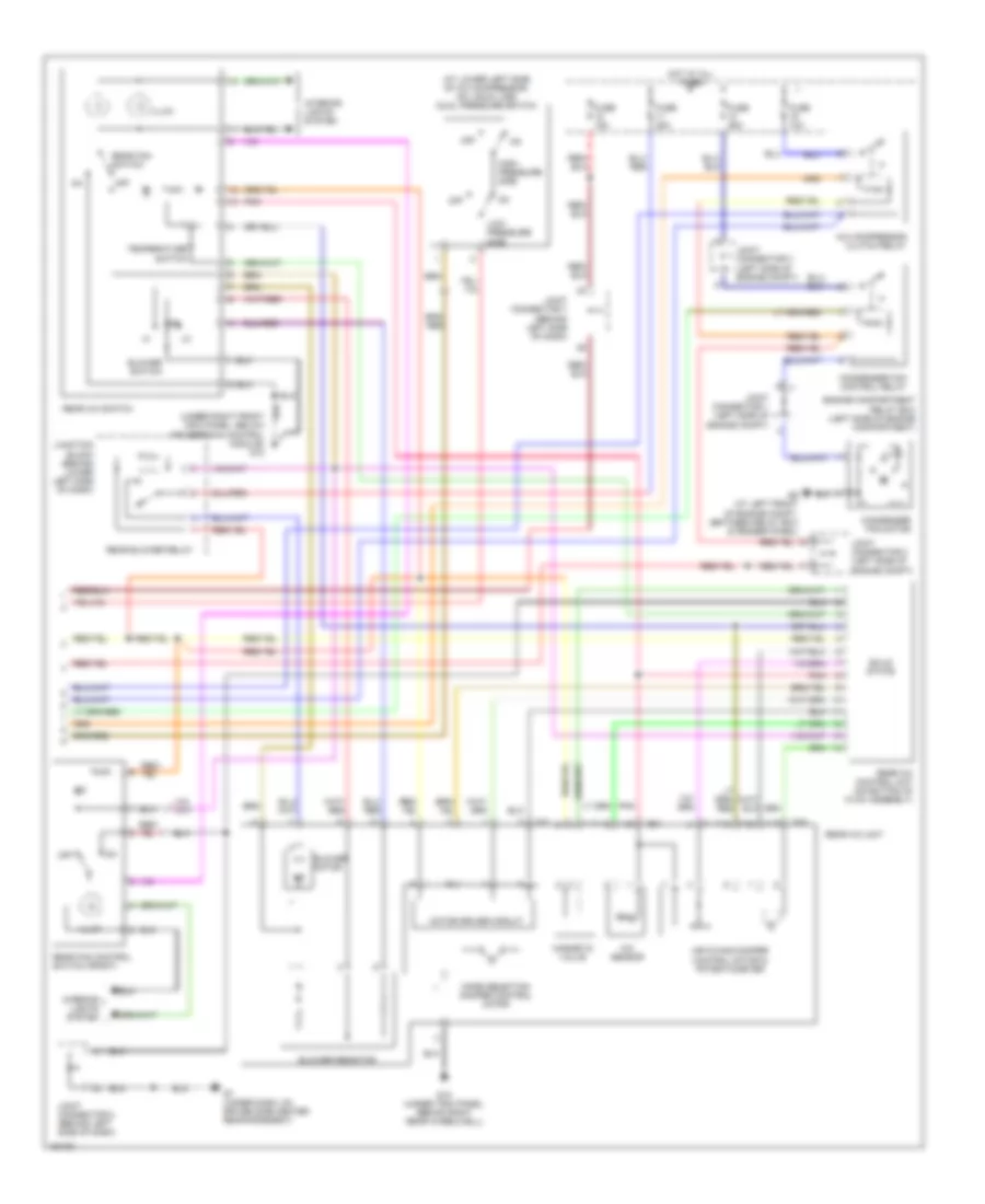 Automatic A C Wiring Diagram with Rear A C 2 of 2 for Mitsubishi Montero Limited 2004