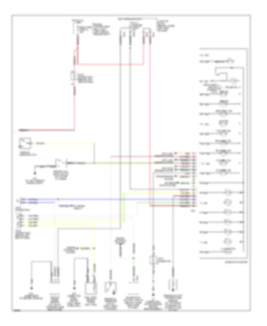 Instrument Cluster Wiring Diagram 2 of 2 for Mitsubishi Montero Limited 2004