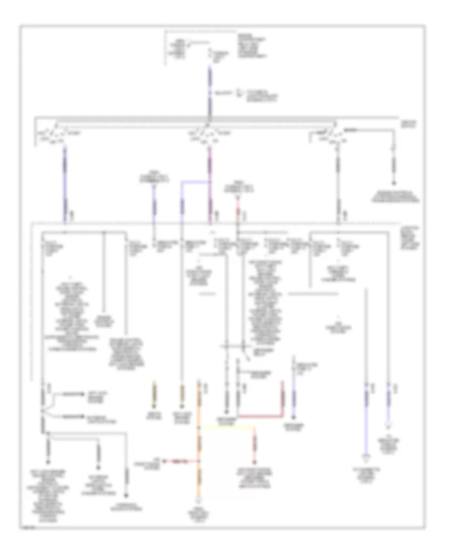 Power Distribution Wiring Diagram 2 of 3 for Mitsubishi Montero Limited 2004
