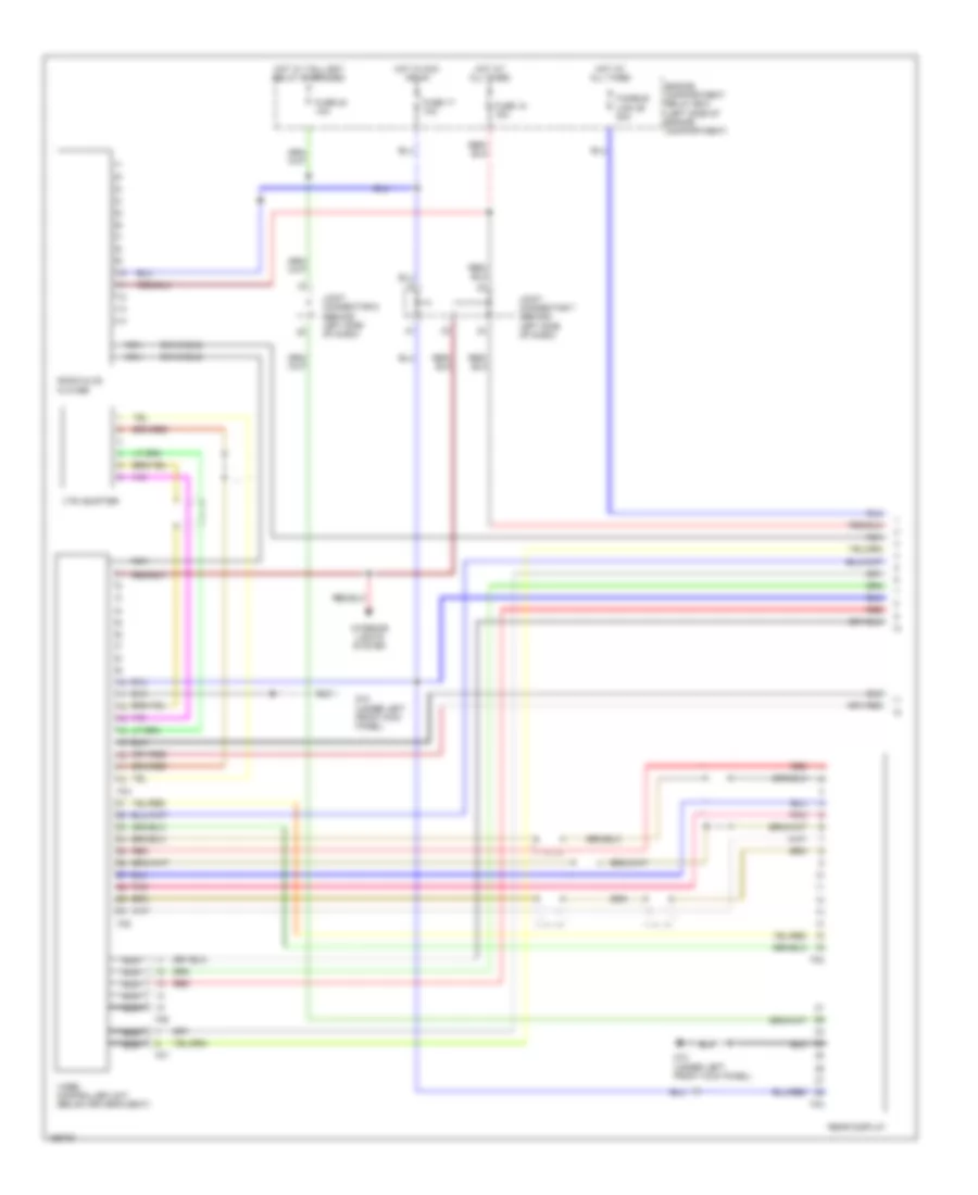 Video System Wiring Diagram 1 of 2 for Mitsubishi Montero Limited 2004