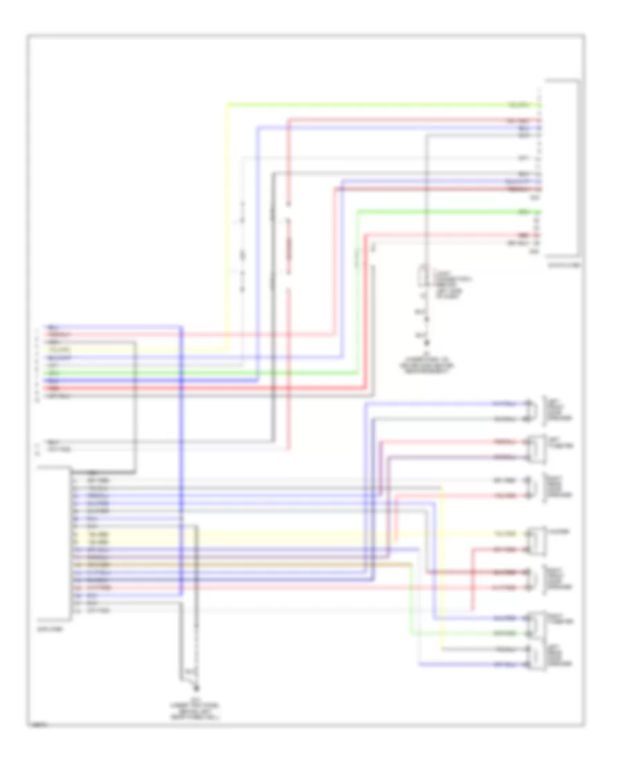 Video System Wiring Diagram 2 of 2 for Mitsubishi Montero Limited 2004