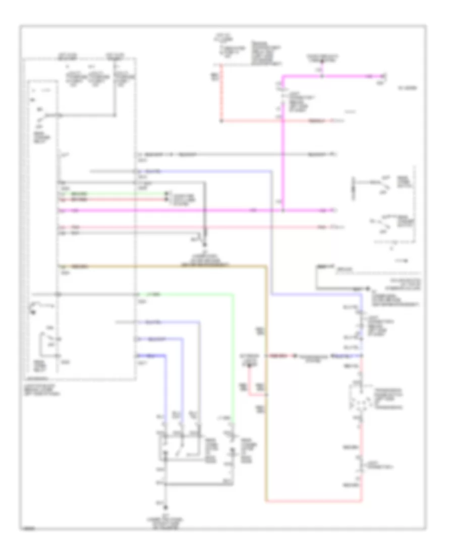 Электросхема заднего стеклоочистителя дворника и омывателя для Mitsubishi Montero Limited 2004