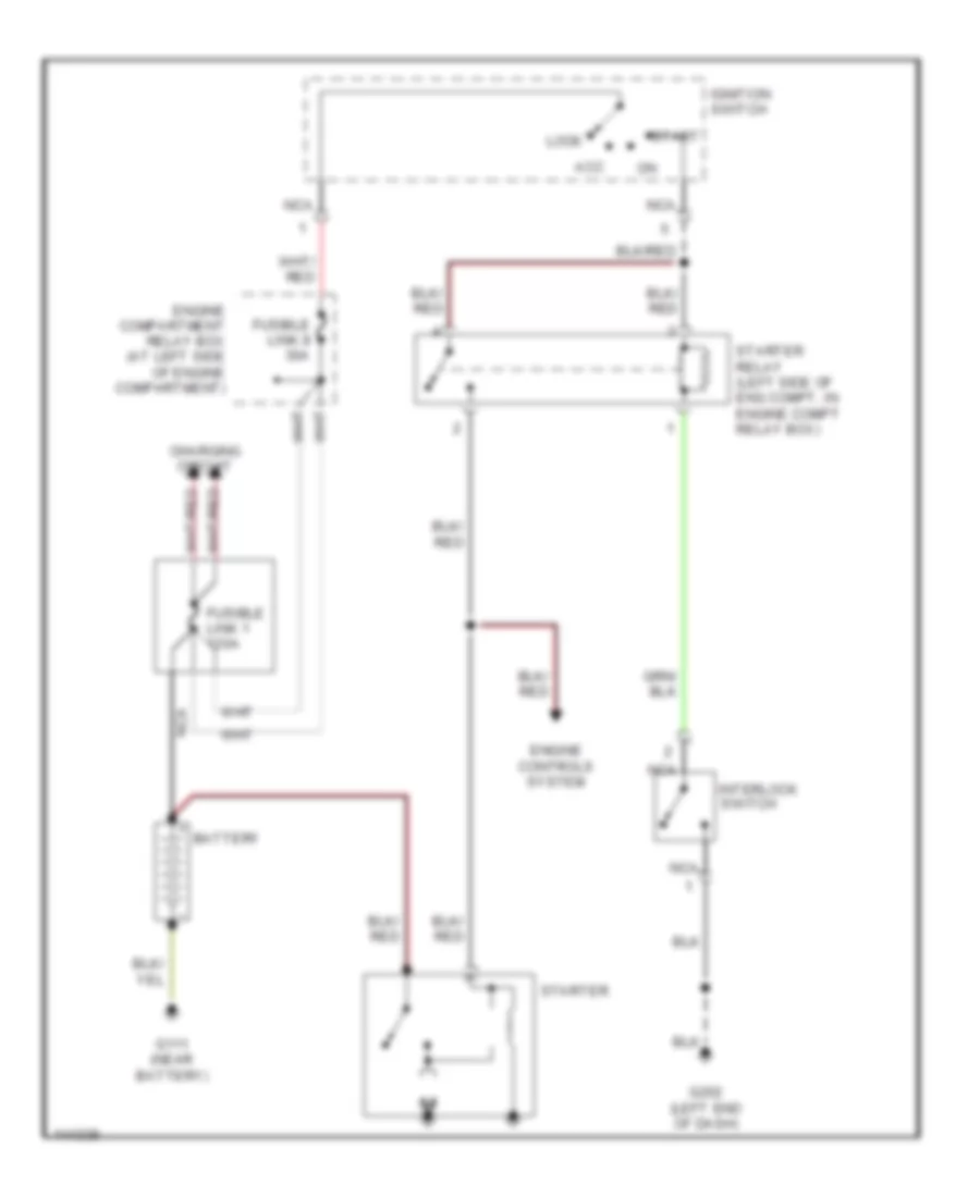 Starting Wiring Diagram M T for Mitsubishi Eclipse RS 2001