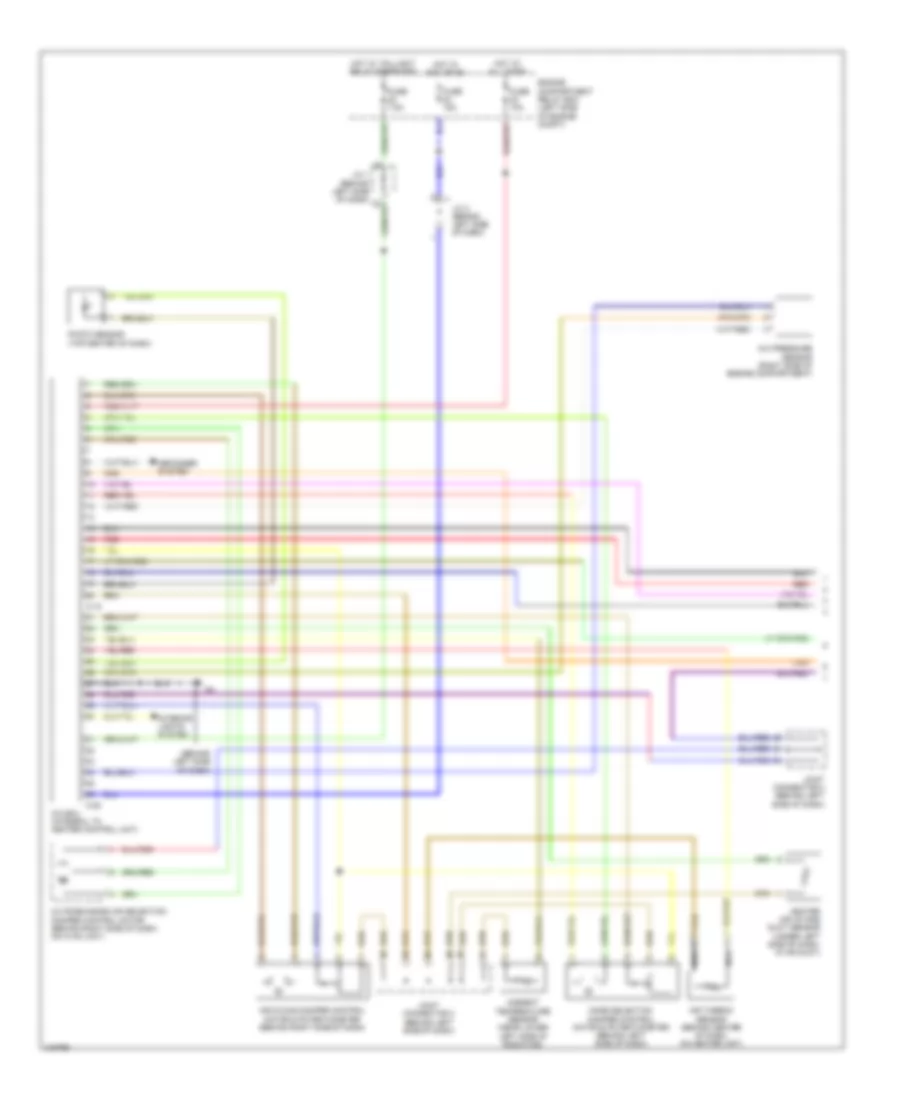 Automatic A C Wiring Diagram 1 of 2 for Mitsubishi Eclipse GS 2006