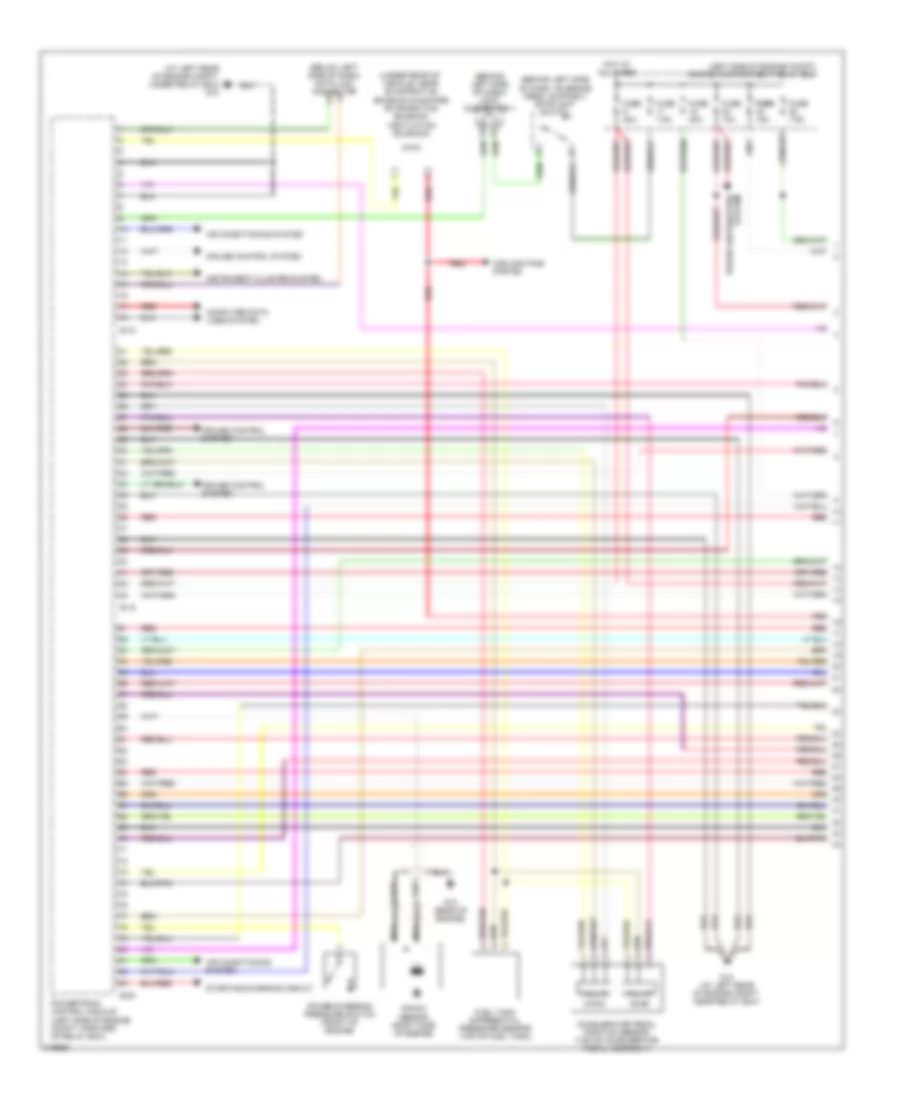 3.8L, Engine Performance Wiring Diagram, AT (1 of 5) for Mitsubishi Eclipse GS 2006