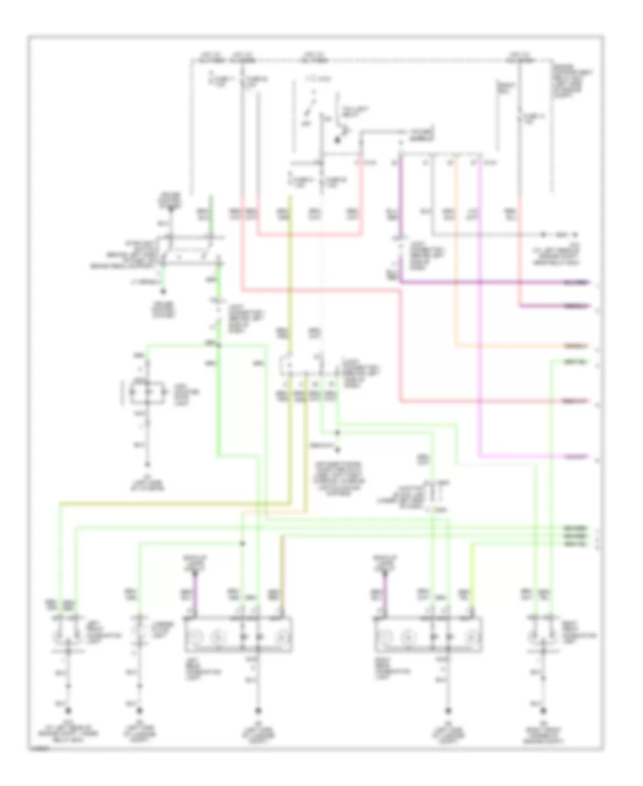 Exterior Lamps Wiring Diagram 1 of 2 for Mitsubishi Eclipse GS 2006