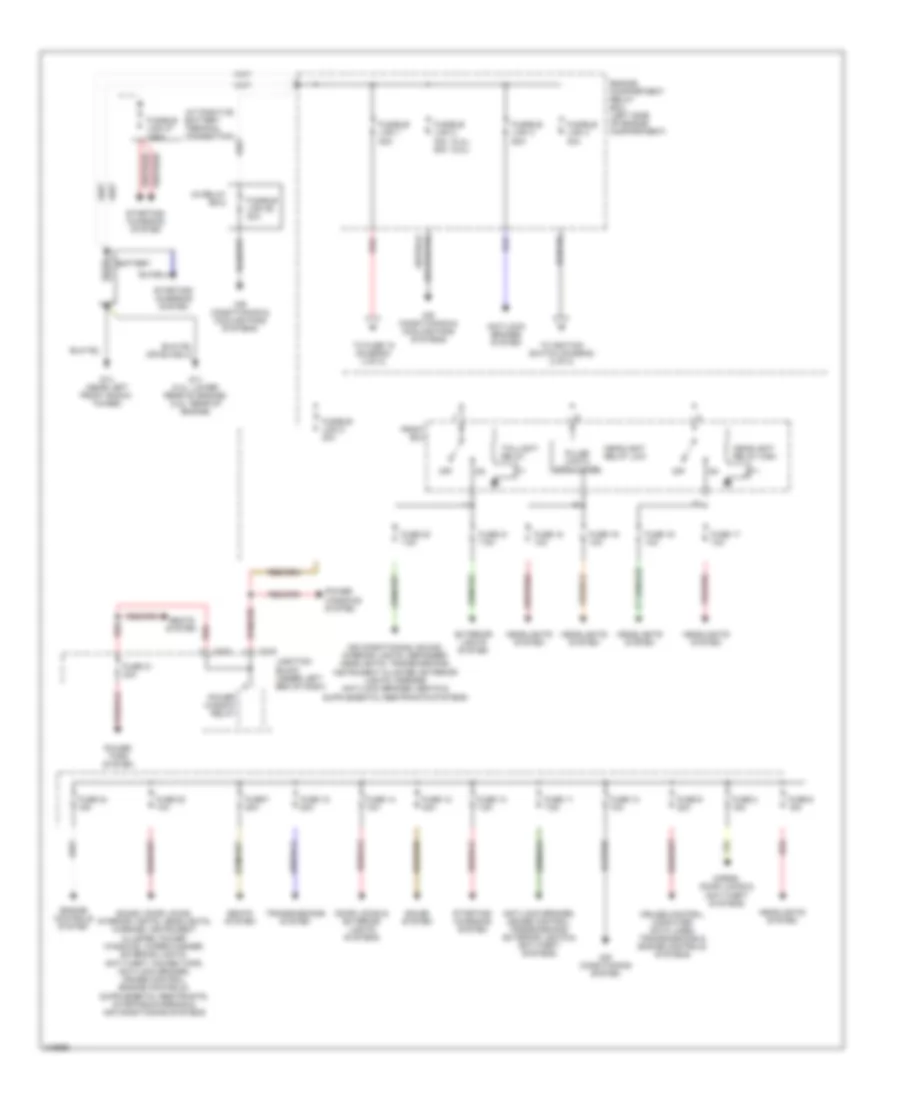 Power Distribution Wiring Diagram 1 of 2 for Mitsubishi Eclipse GS 2006