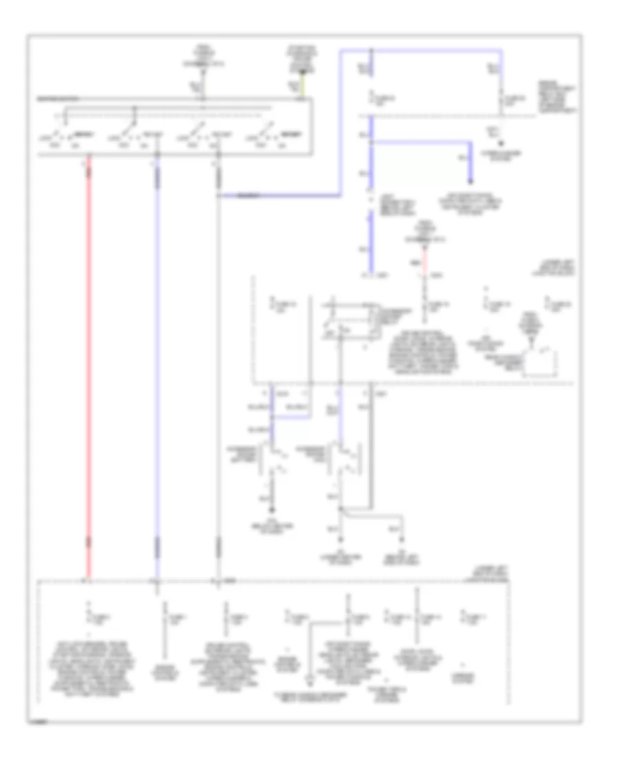 Power Distribution Wiring Diagram (2 of 2) for Mitsubishi Eclipse GS 2006