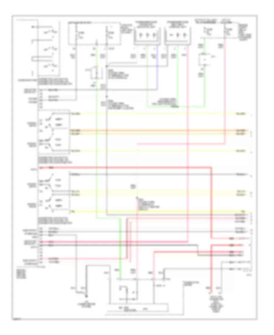 Supplemental Restraints Wiring Diagram 1 of 3 for Mitsubishi Eclipse GS 2006
