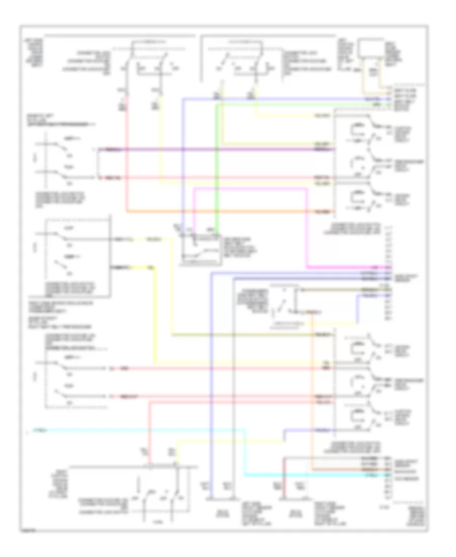 Supplemental Restraints Wiring Diagram (3 of 3) for Mitsubishi Eclipse GS 2006