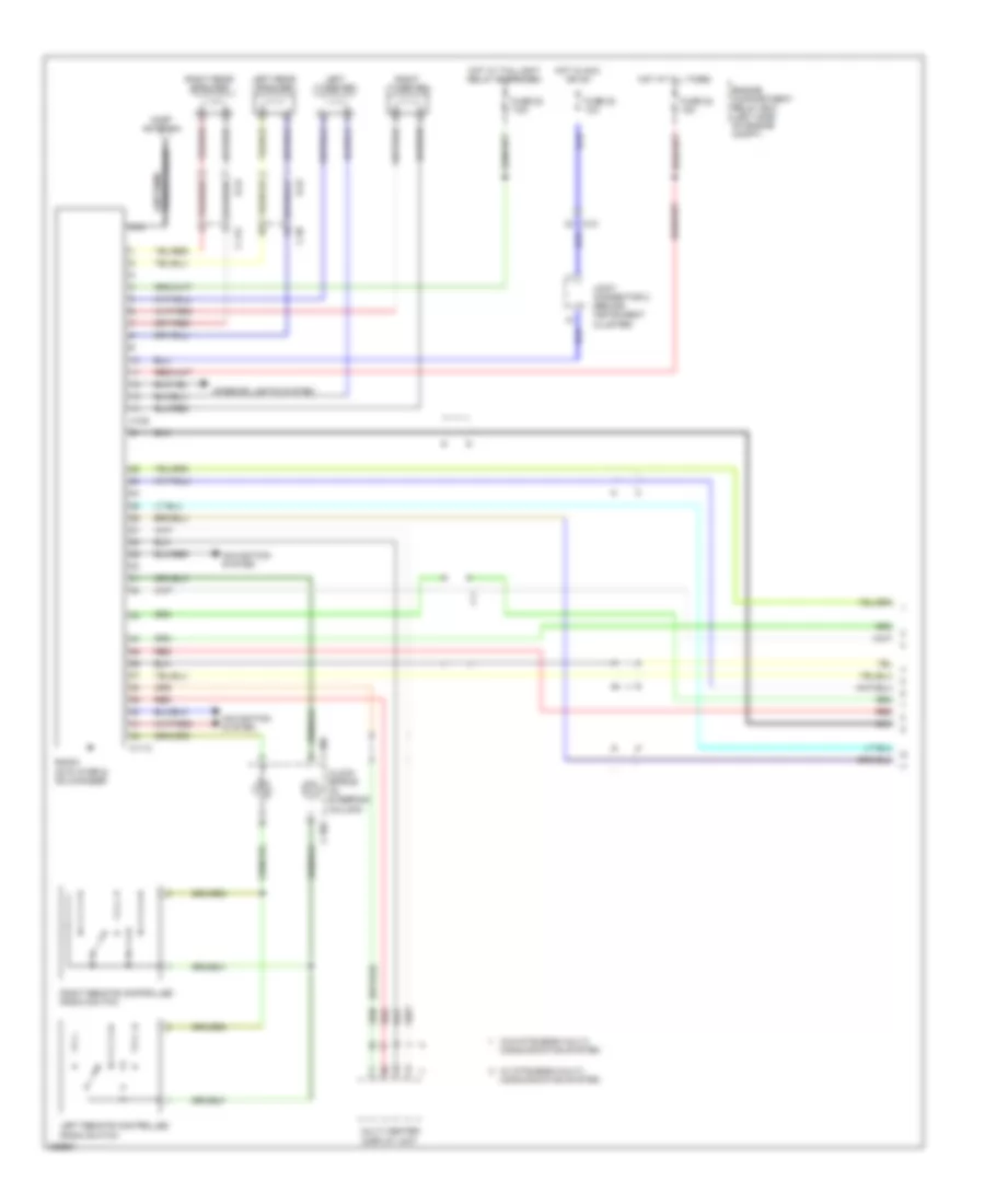 Radio Wiring Diagram with Amplifier 1 of 2 for Mitsubishi Endeavor LS 2010