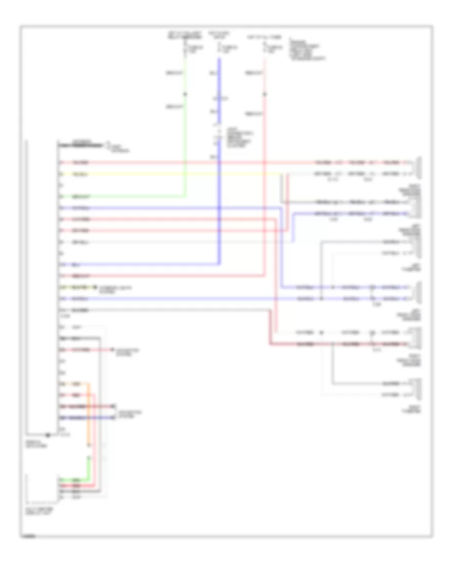 Radio Wiring Diagram, without Amplifier for Mitsubishi Endeavor LS 2010