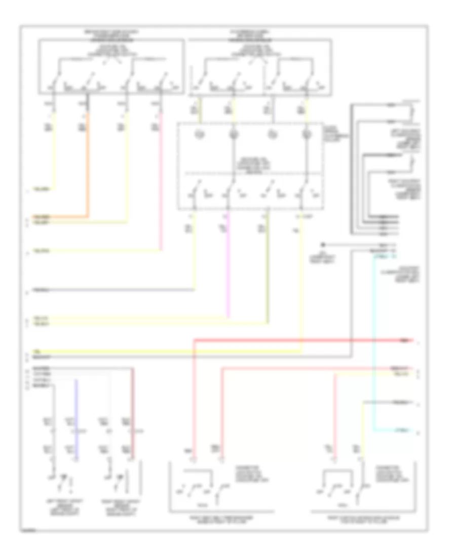 Supplemental Restraints Wiring Diagram 2 of 3 for Mitsubishi Endeavor LS 2010