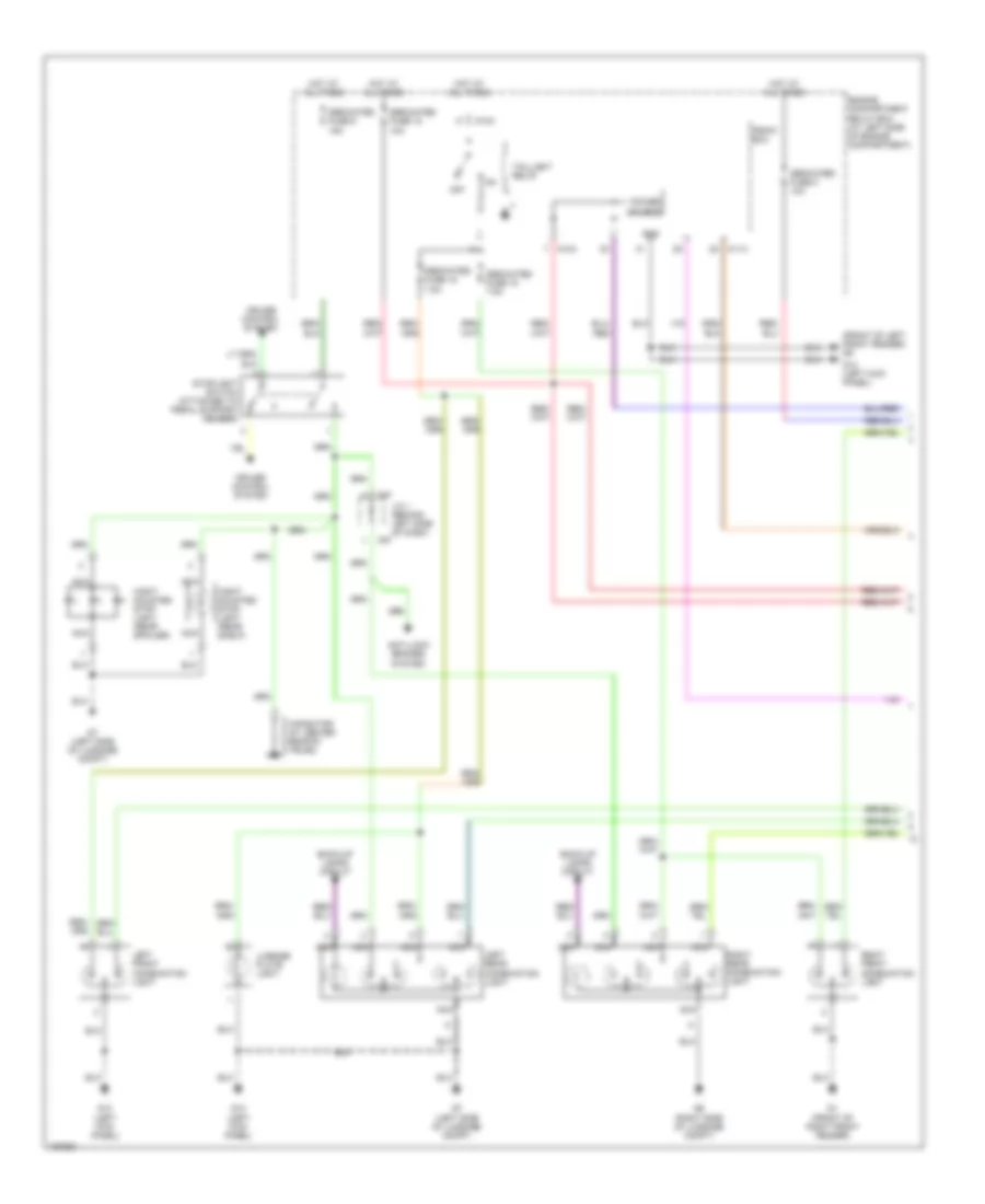 Exterior Lamps Wiring Diagram 1 of 2 for Mitsubishi Galant LS 2002