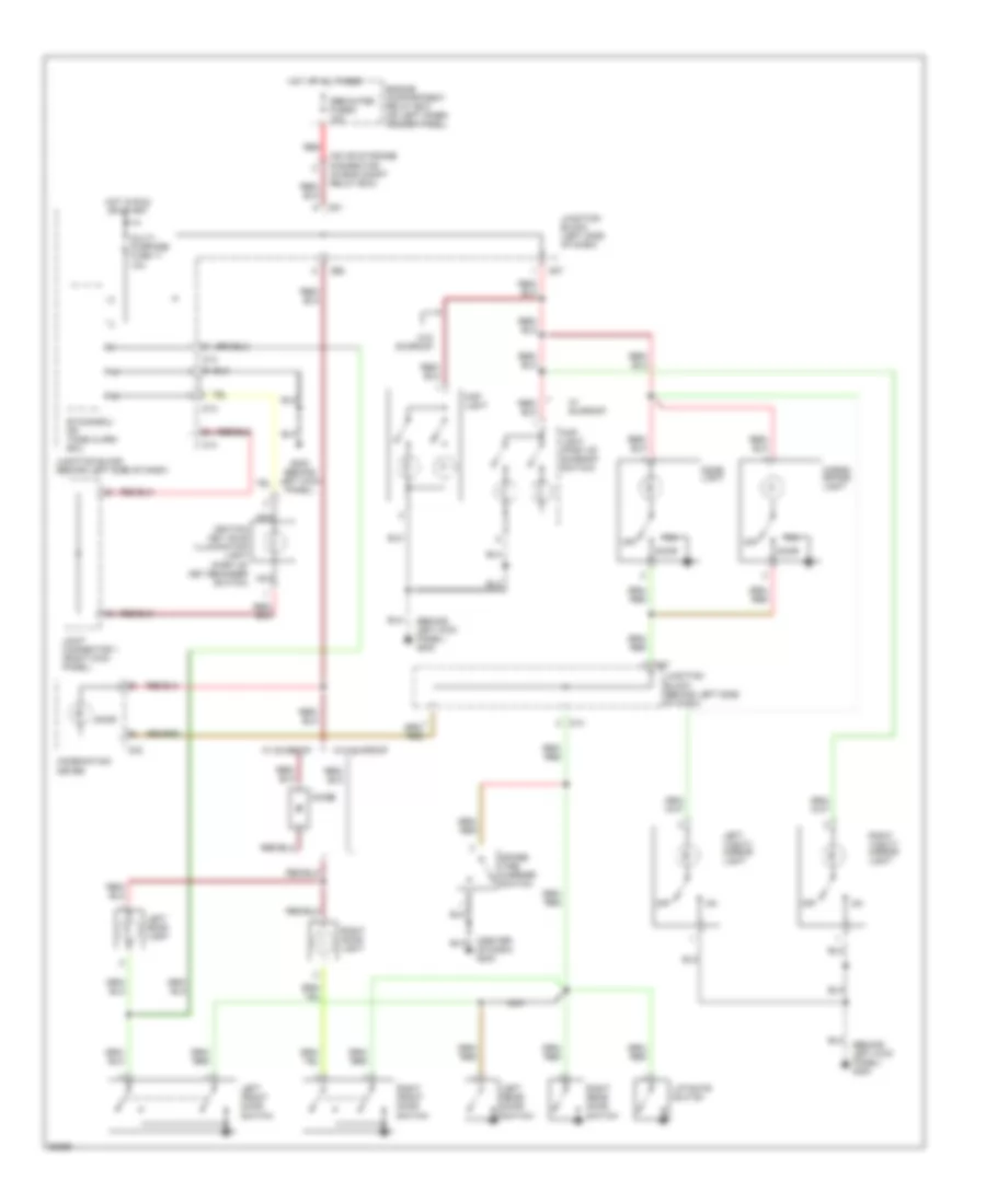 Courtesy Lamps Wiring Diagram for Mitsubishi Montero Sport XLS 1997