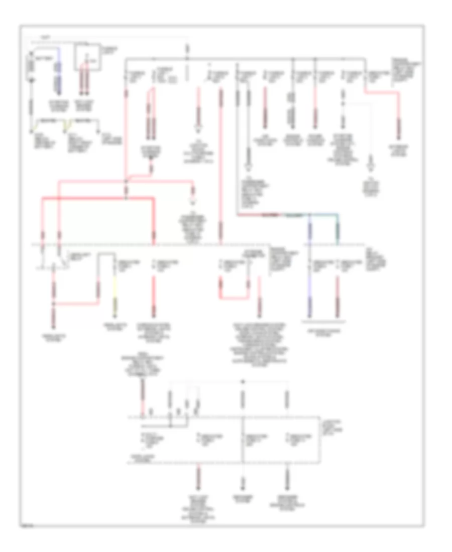 Power Distribution Wiring Diagram 1 of 2 for Mitsubishi Montero Sport XLS 1997