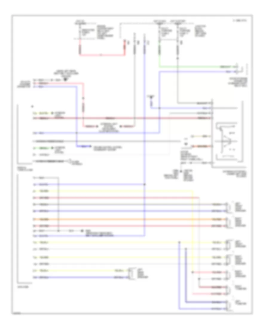 Radio Wiring Diagrams with Amplifier for Mitsubishi Montero Sport XLS 1997