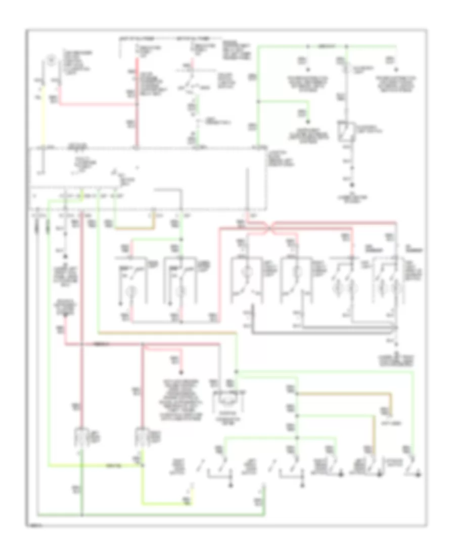 Courtesy Lamps Wiring Diagram with Keyless Entry for Mitsubishi Montero Sport LS 2004