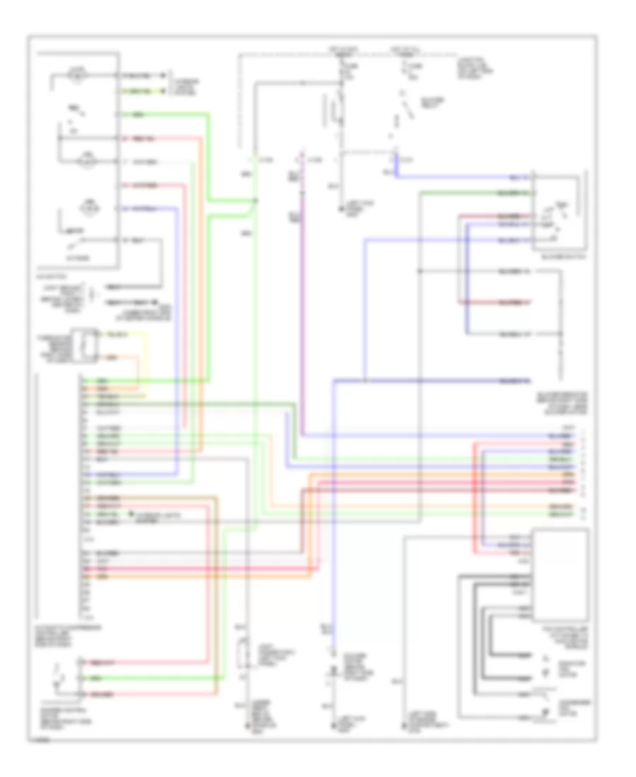 3.0L, Manual AC Wiring Diagram (1 of 2) for Mitsubishi Eclipse Spyder GS 2001
