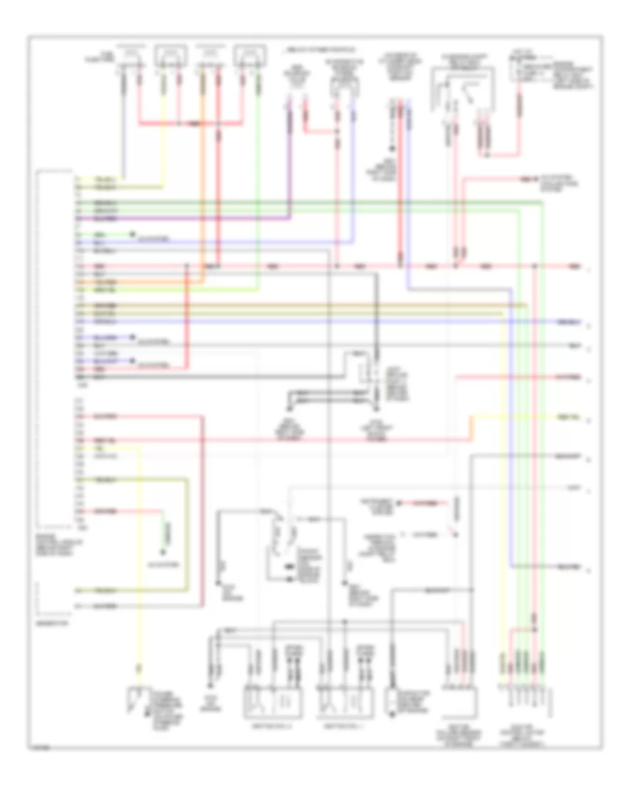 2 4L Engine Performance Wiring Diagram with M T 1 of 2 for Mitsubishi Eclipse Spyder GS 2001