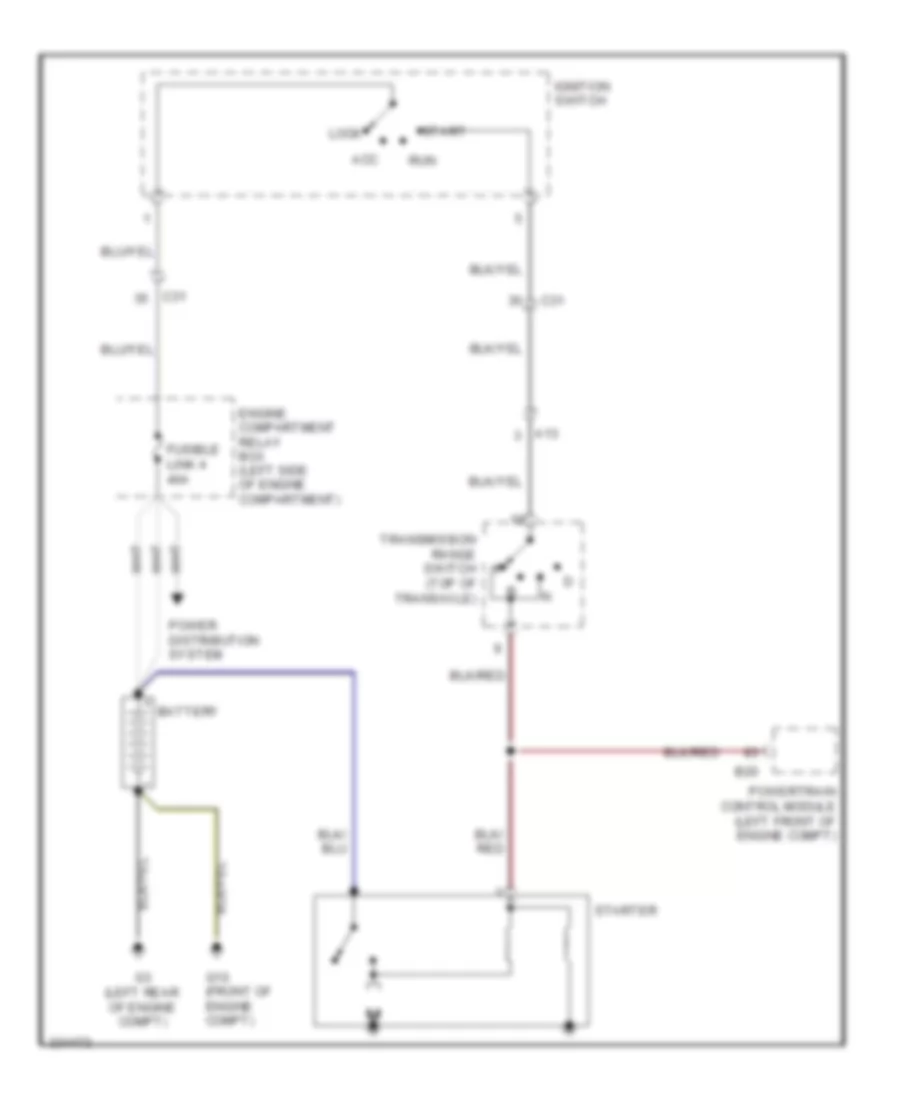 Starting Wiring Diagram for Mitsubishi Endeavor SE 2010