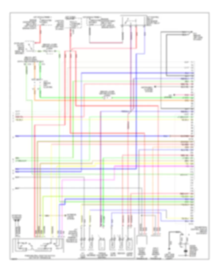 2.0L, Engine Performance Wiring Diagrams, with AT (3 of 3) for Mitsubishi Lancer ES 2002