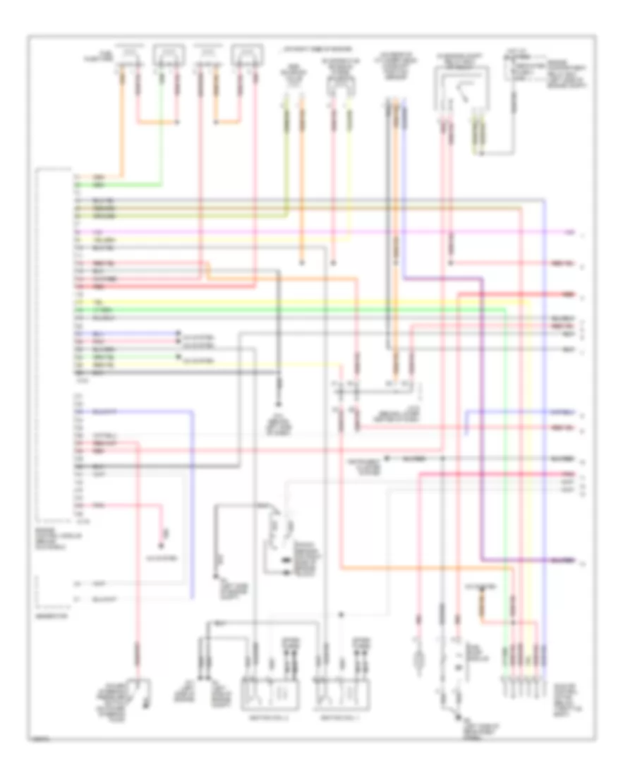 2 0L Engine Performance Wiring Diagrams with M T 1 of 2 for Mitsubishi Lancer ES 2002