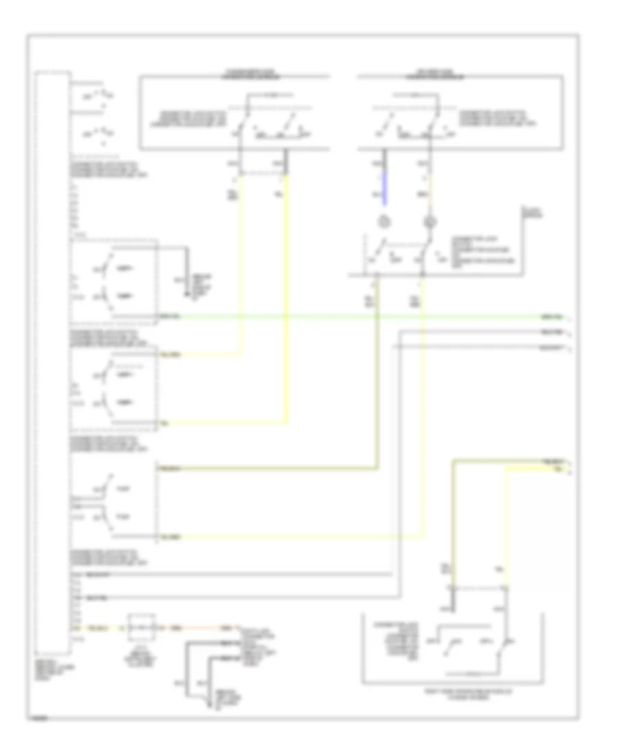 Supplemental Restraint Wiring Diagram 1 of 2 for Mitsubishi Lancer ES 2002