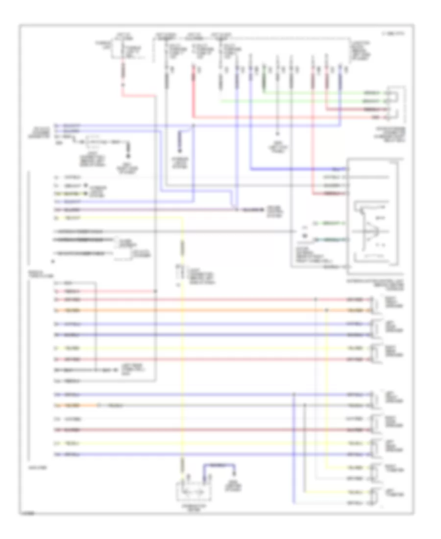 Radio Wiring Diagrams with Amplifier for Mitsubishi Montero SR 1997