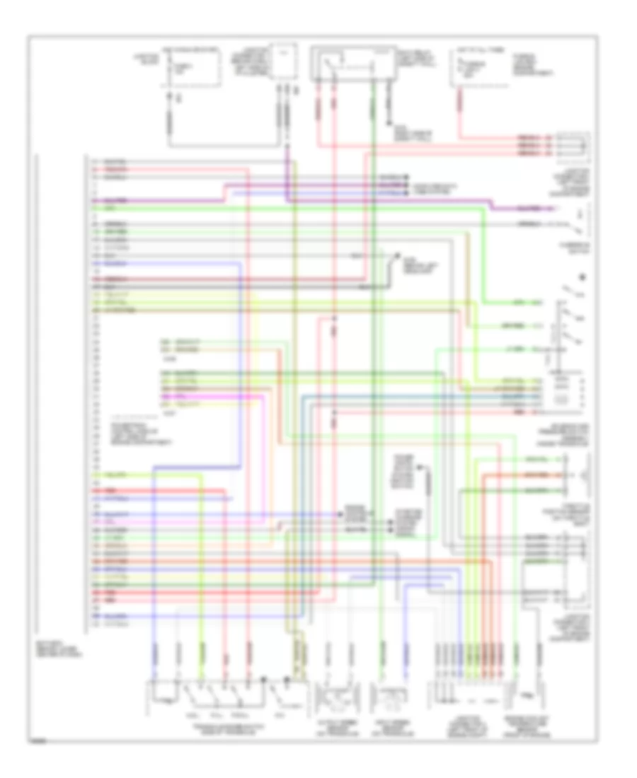 2.0L, Transmission Wiring Diagram for Mitsubishi Eclipse GS-T 1996