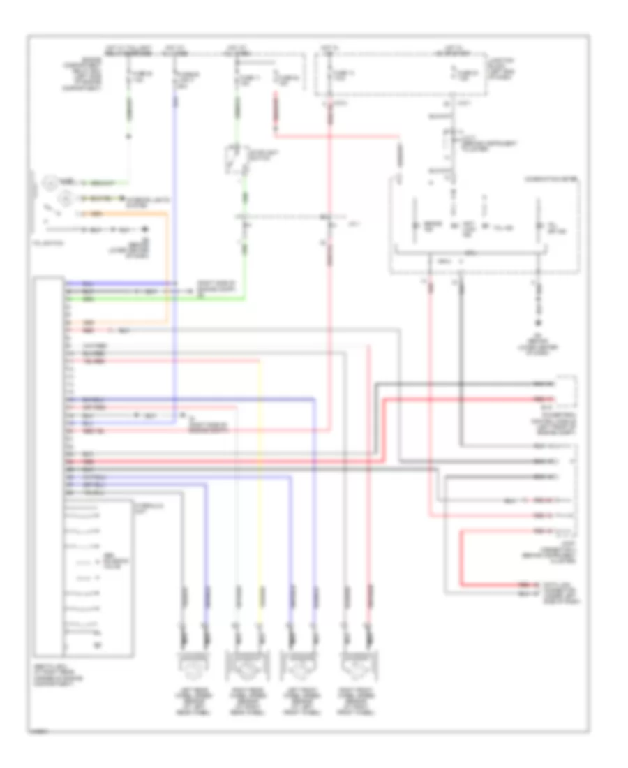 Traction Control Wiring Diagram without Active Skid Control for Mitsubishi Endeavor Limited 2006