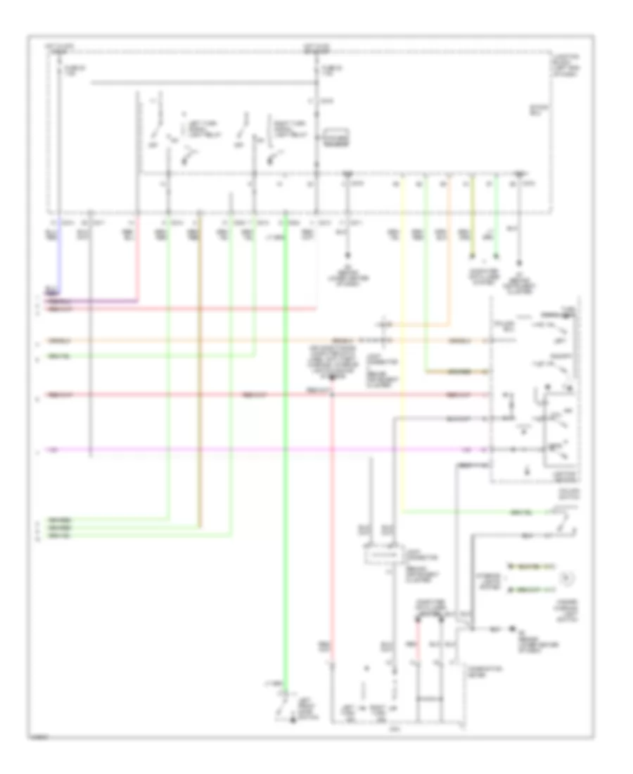 Exterior Lamps Wiring Diagram 2 of 2 for Mitsubishi Endeavor Limited 2006