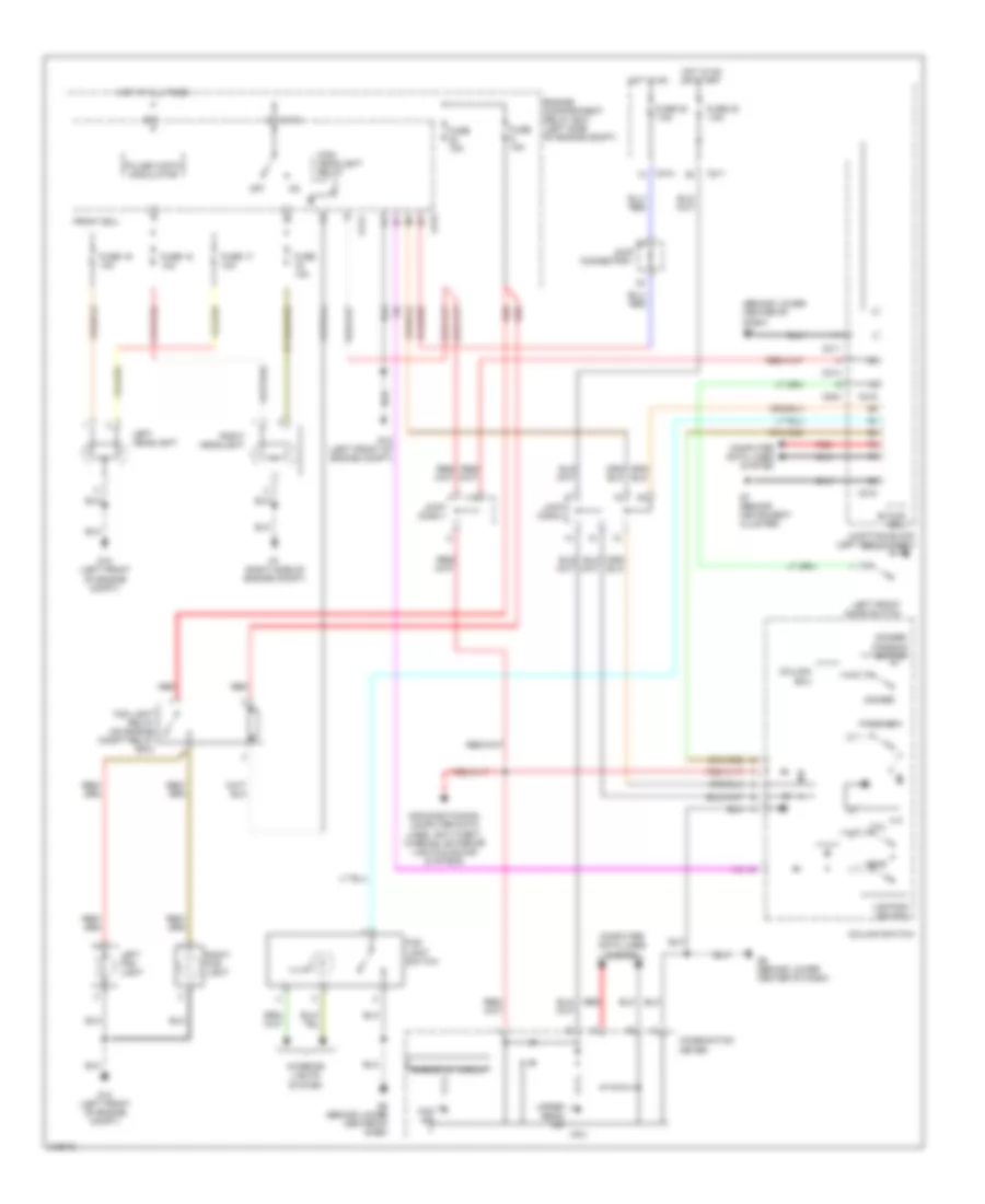 Headlights Wiring Diagram for Mitsubishi Endeavor Limited 2006