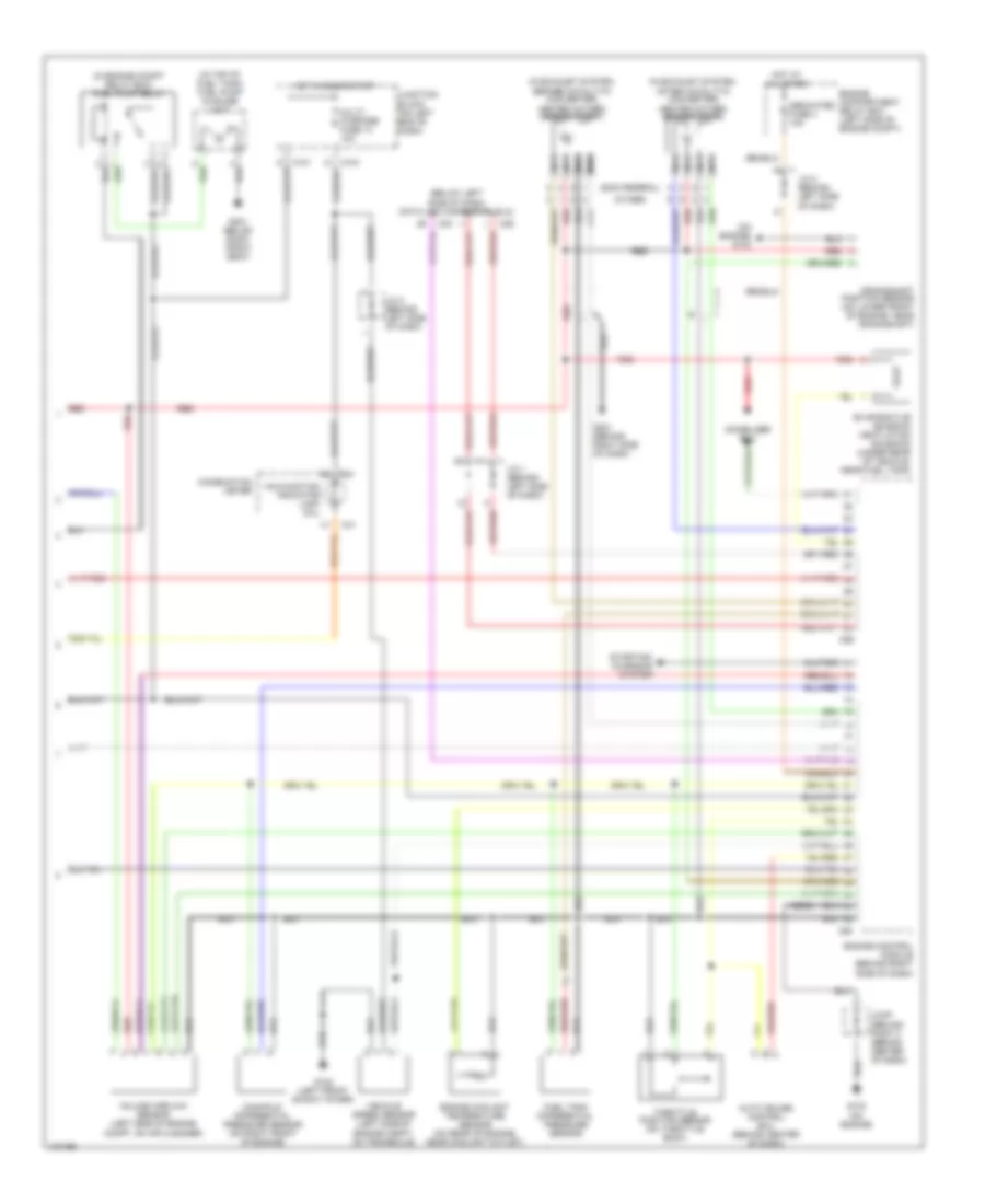 2.4L, Engine Performance Wiring Diagram, with MT (2 of 2) for Mitsubishi Eclipse Spyder GT 2001