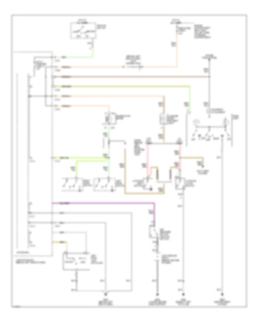 Courtesy Lamps Wiring Diagram, Coupe for Mitsubishi Eclipse Spyder GT 2001