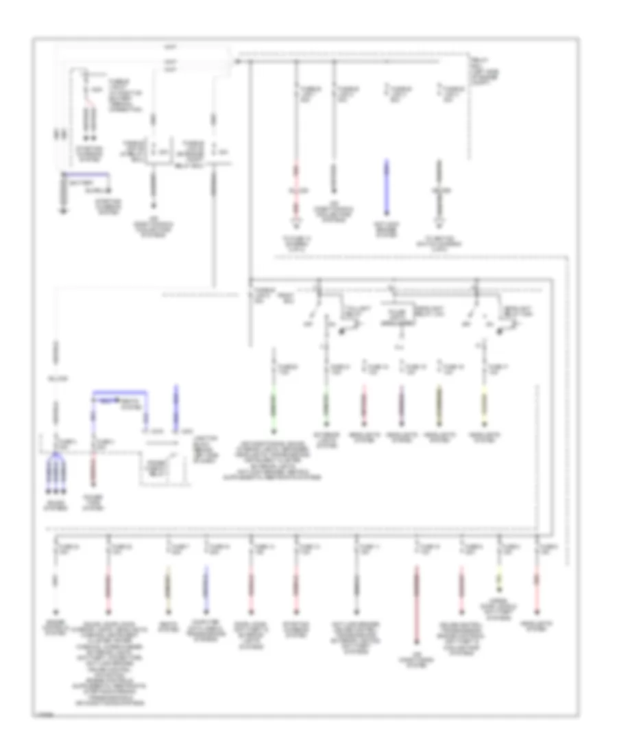 Power Distribution Wiring Diagram 1 of 2 for Mitsubishi Galant ES 2010