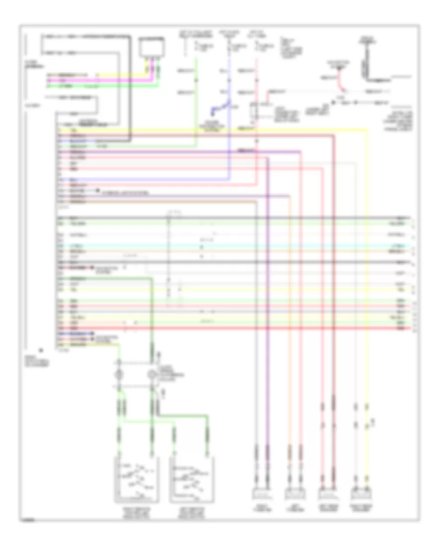 Radio Wiring Diagram with Amplifier 1 of 2 for Mitsubishi Galant ES 2010