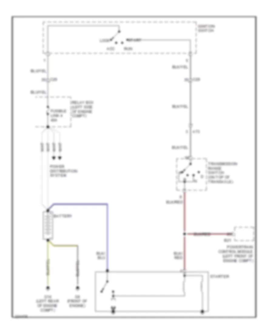 Starting Wiring Diagram for Mitsubishi Galant ES 2010