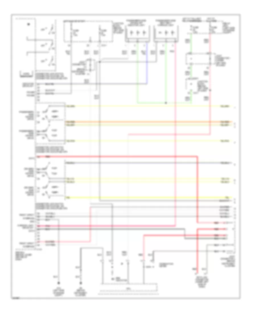 Supplemental Restraints Wiring Diagram 1 of 3 for Mitsubishi Galant ES 2010