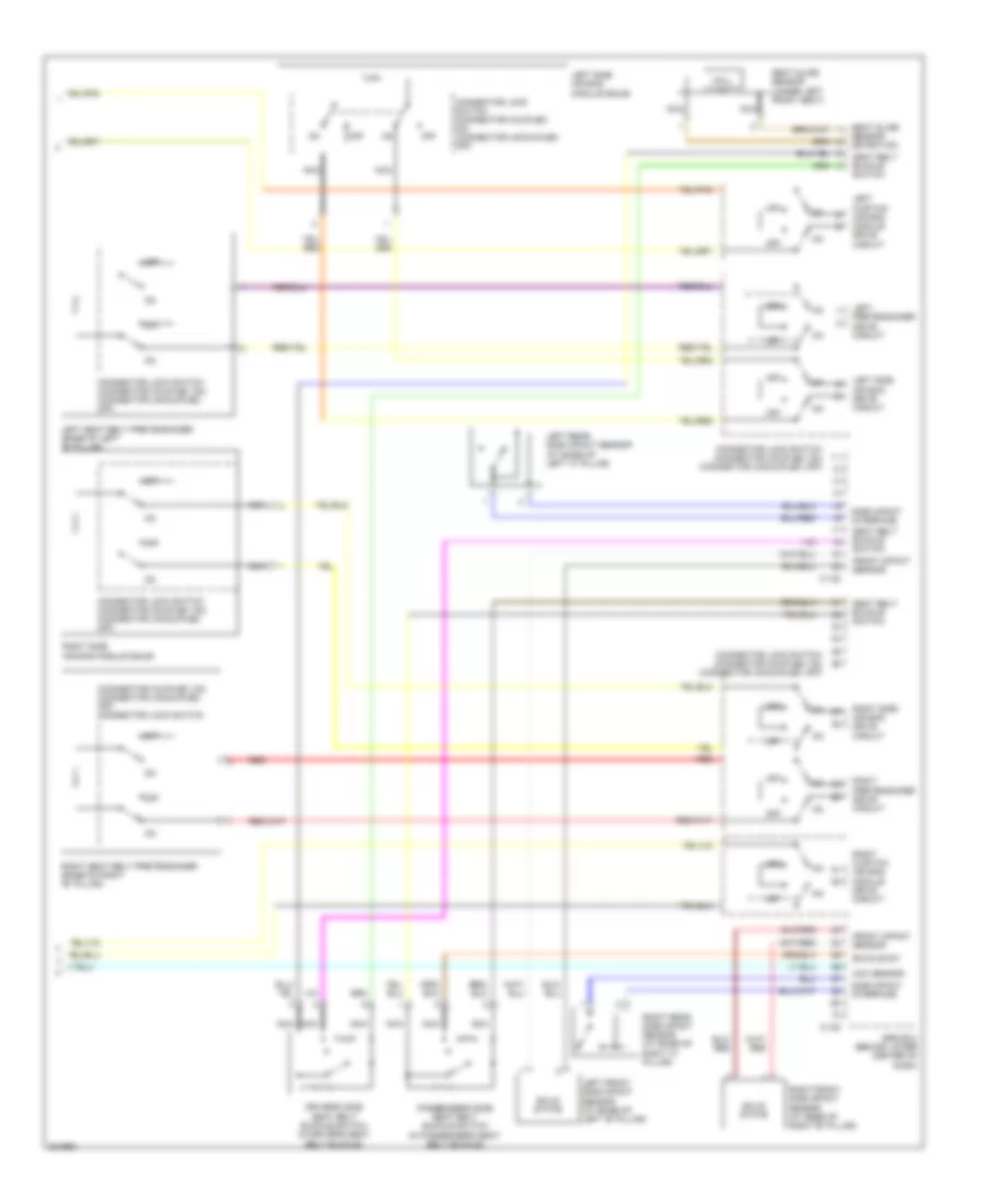 Supplemental Restraints Wiring Diagram (3 of 3) for Mitsubishi Galant ES 2010
