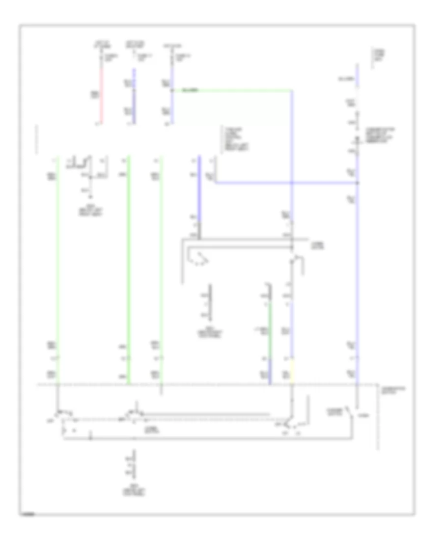 Электросхема стеклоочистителя, дворников и омывателя для Mitsubishi Precis 1993