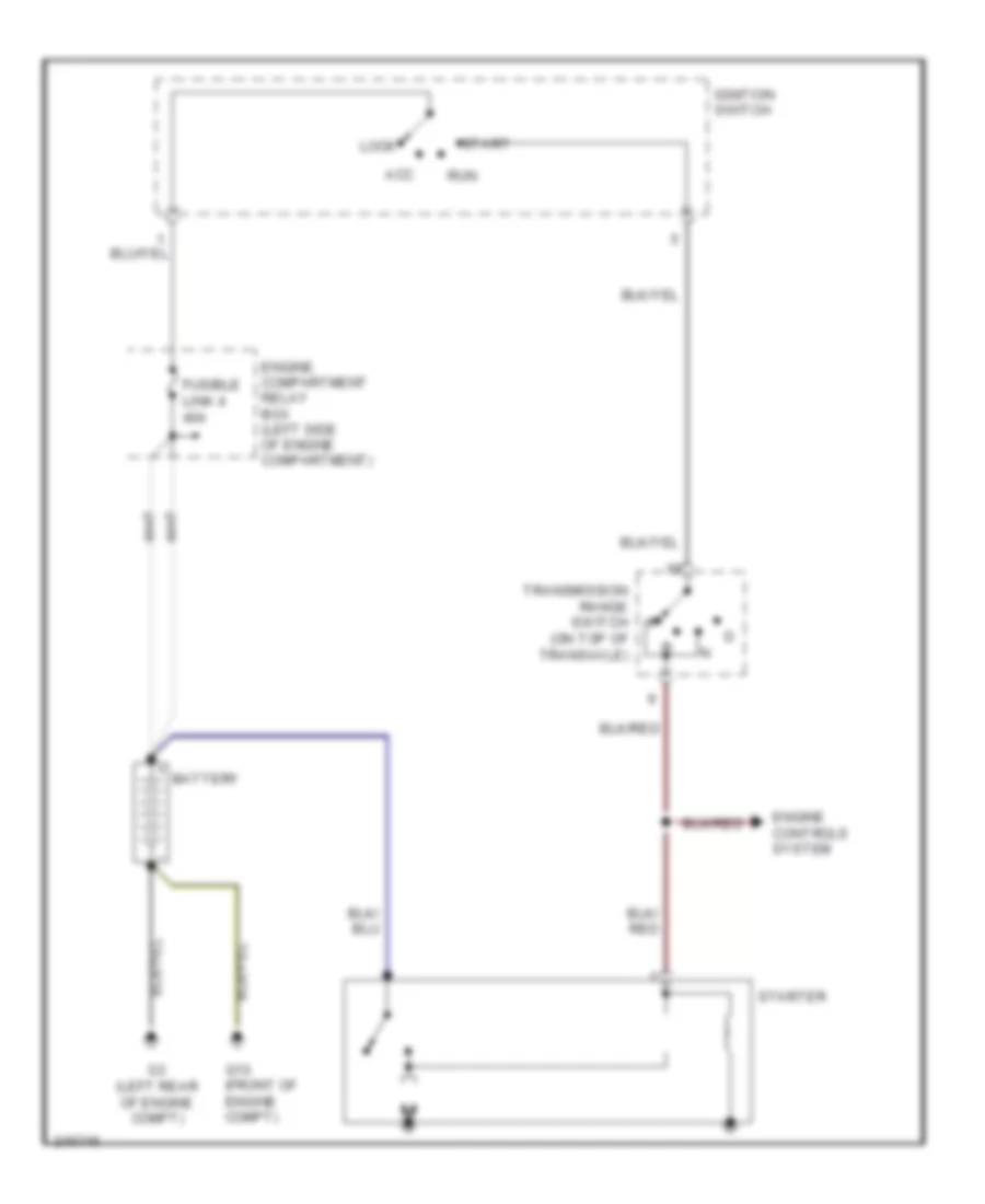 Starting Wiring Diagram for Mitsubishi Endeavor LS 2006