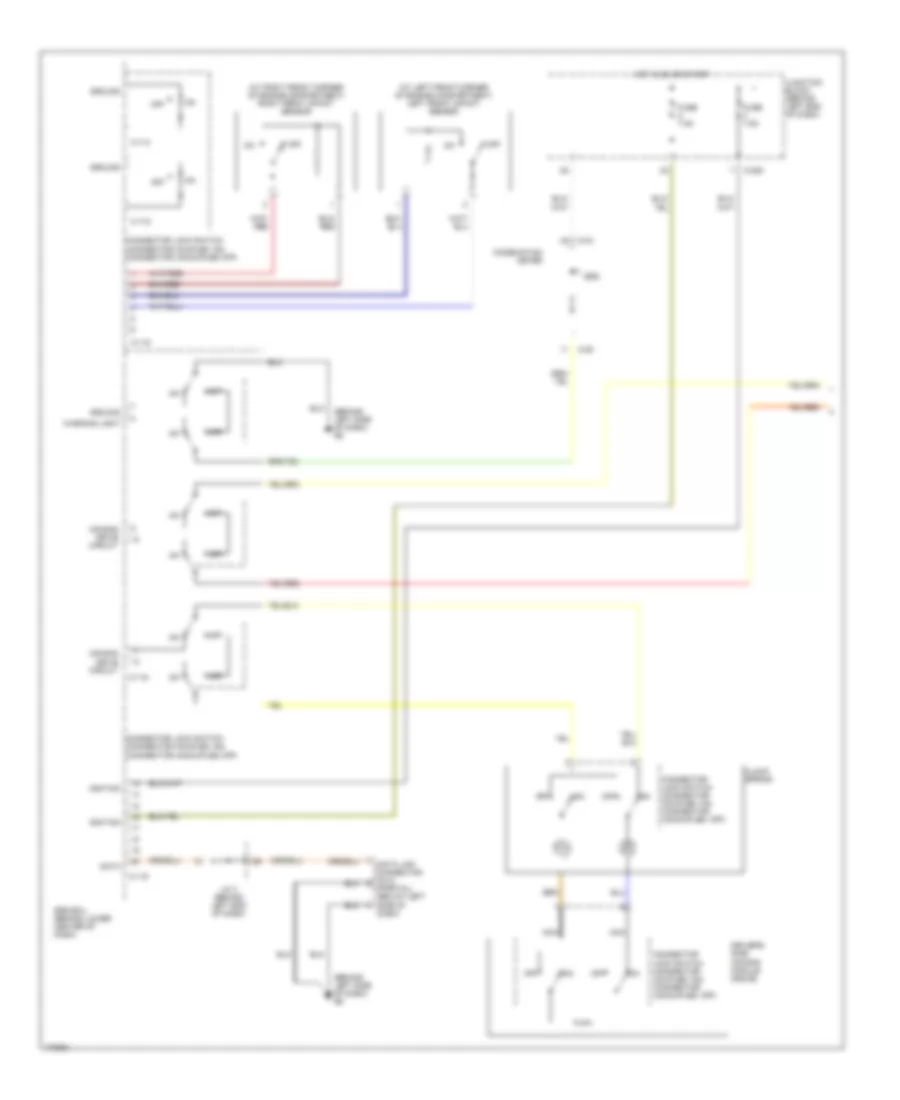 Supplemental Restraints Wiring Diagram with Side Airbag 1 of 2 for Mitsubishi Outlander LS 2004