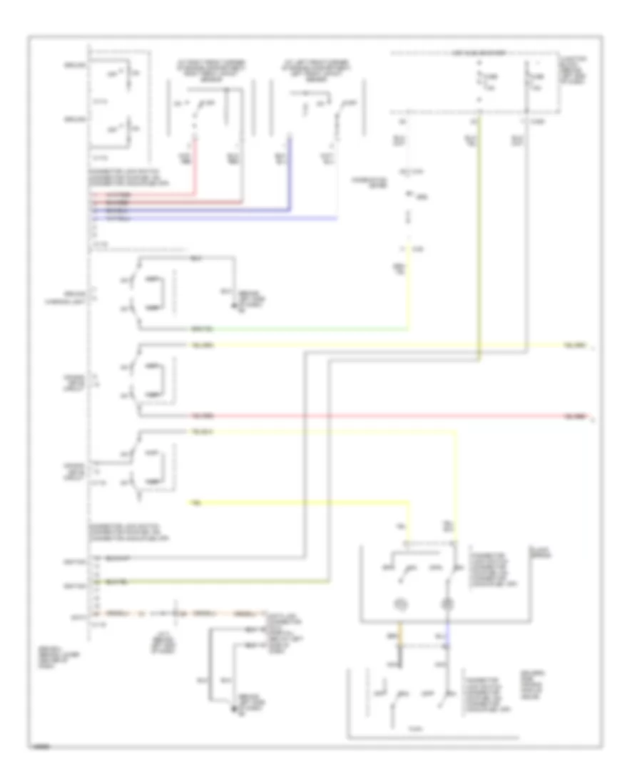 Supplemental Restraints Wiring Diagram without Side Airbag 1 of 2 for Mitsubishi Outlander LS 2004