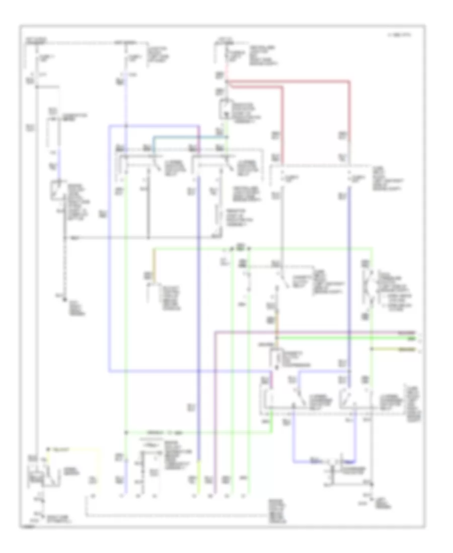 3 0L DOHC Turbo Air Conditioning Wiring Diagrams 1 of 2 for Mitsubishi 3000GT 1998 3000