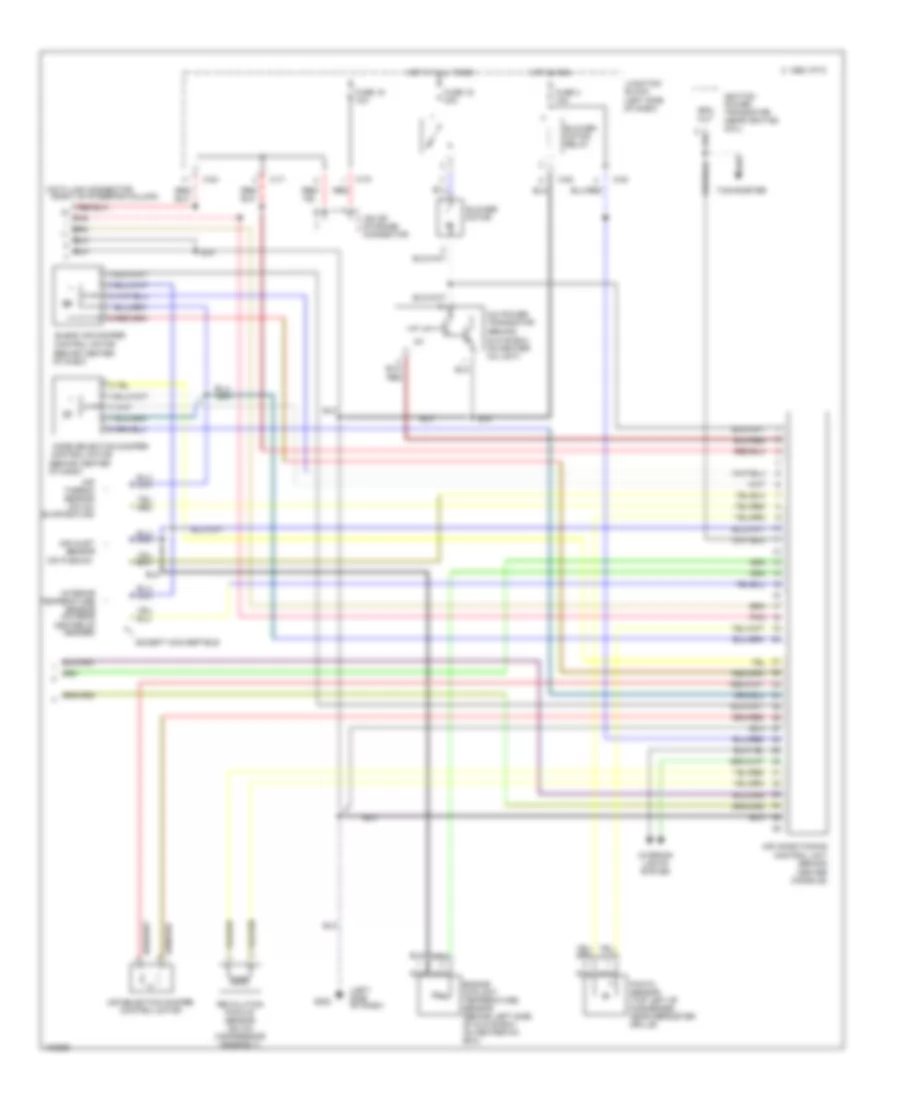 3.0L DOHC Turbo, Air Conditioning Wiring Diagrams (2 of 2) for Mitsubishi 3000GT 1998